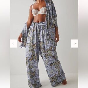 Free People Satin Goddess Lounge Set